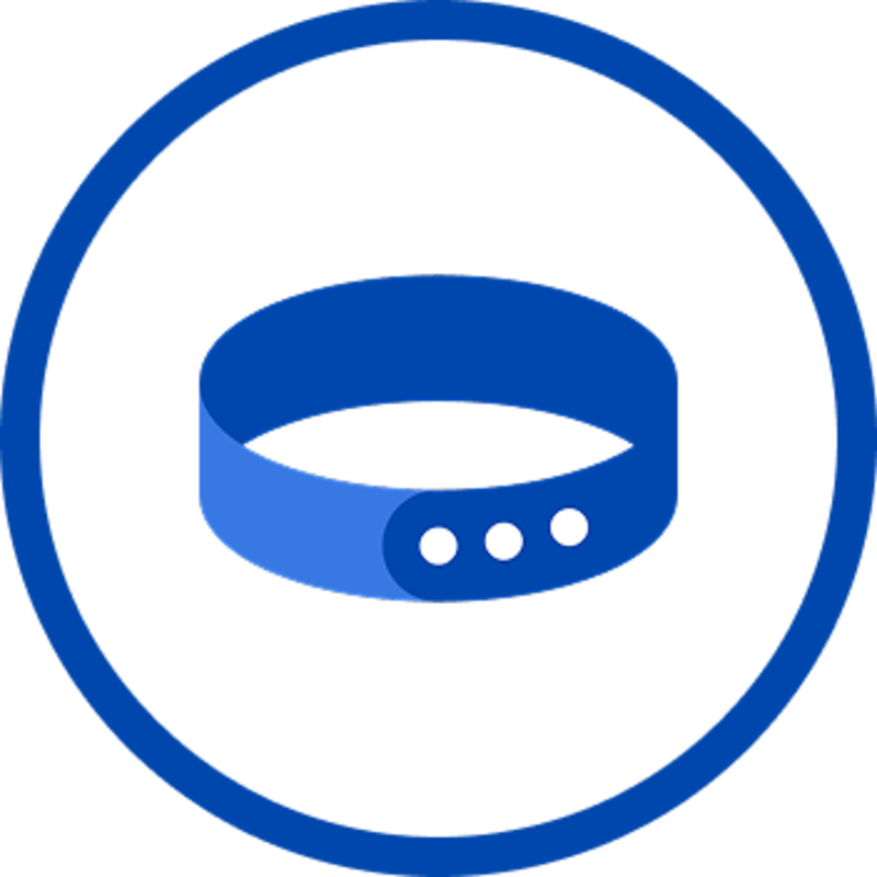 Gunakan wristband untuk masuk ke area festival